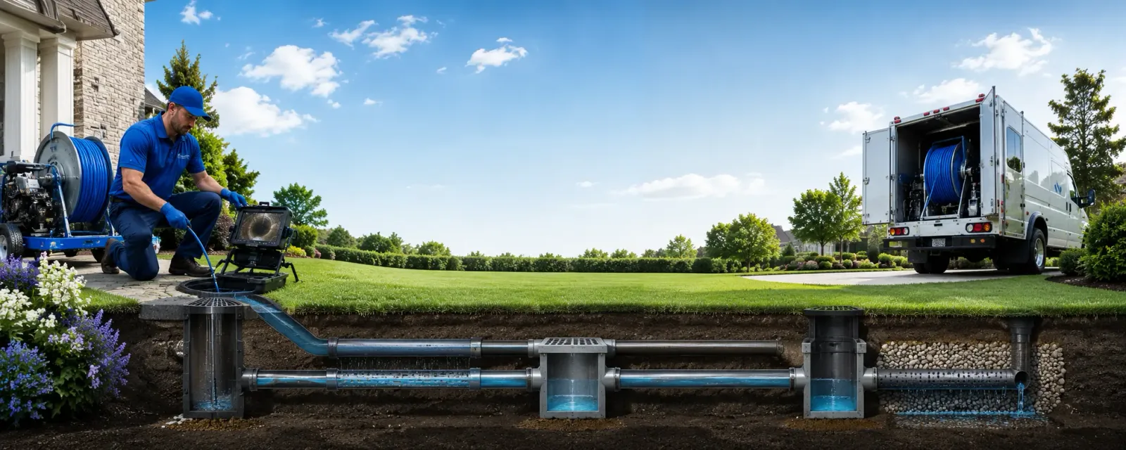 Outdoor drain cleaning information for Woodbury, GA